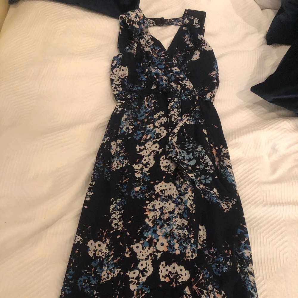 Beautiful floral gown with slit